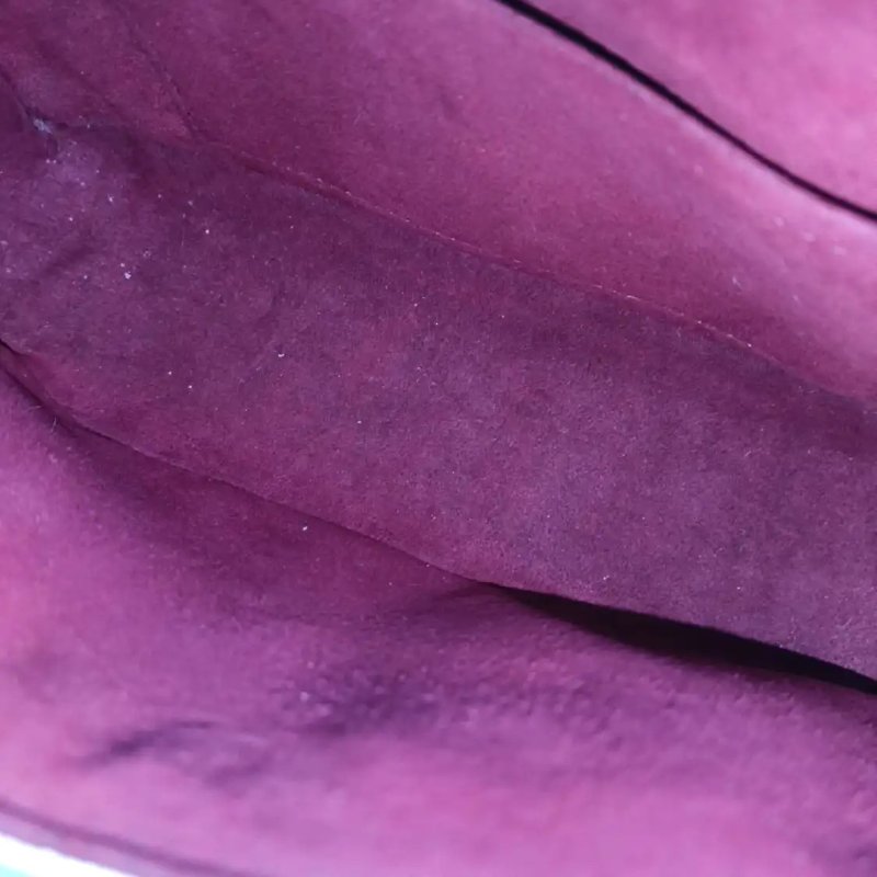 LOUIS VUITTON SOLOGNE 白三彩塗層帆布老花斜挎包單肩包 金色五金-14