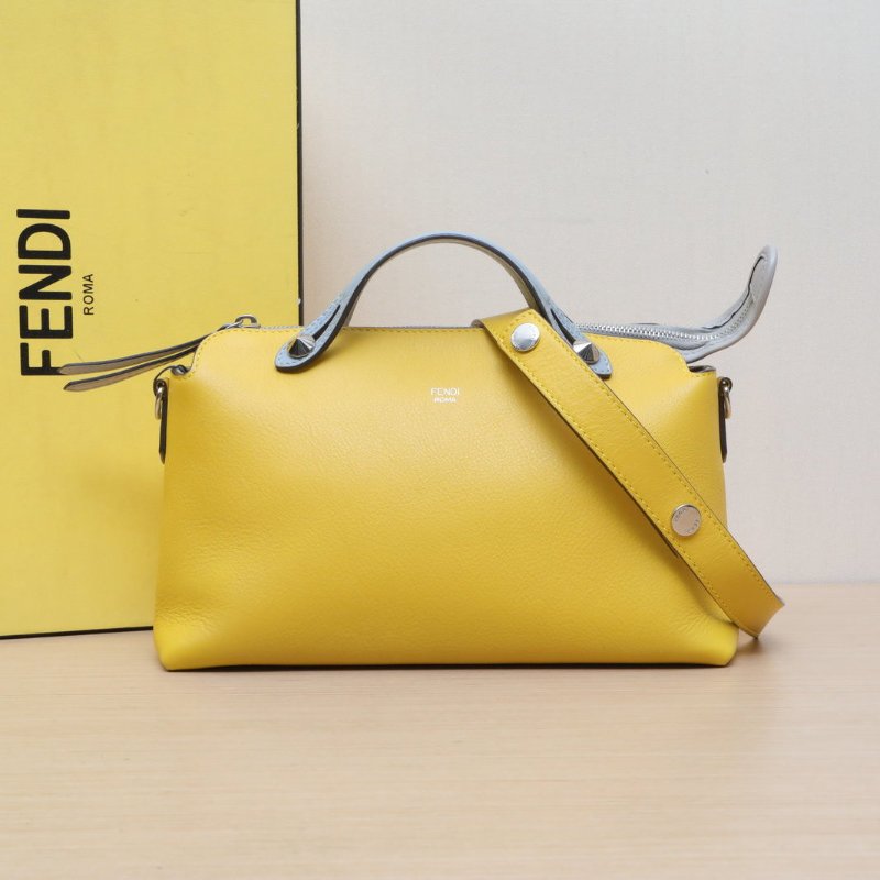 FENDI BYTHEWAY中號拼色牛皮肩背包-0