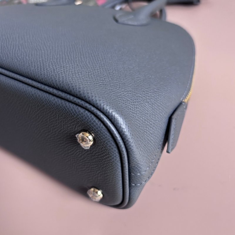 未使用 等待有緣人 ::HERMES:: BOLIDE 25 石板灰金釦 手提包 斜背包 兩用包-5
