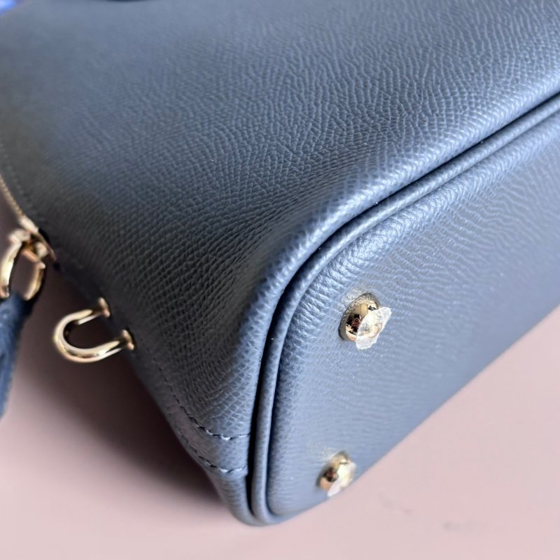 未使用 等待有緣人 ::HERMES:: BOLIDE 25 石板灰金釦 手提包 斜背包 兩用包-6