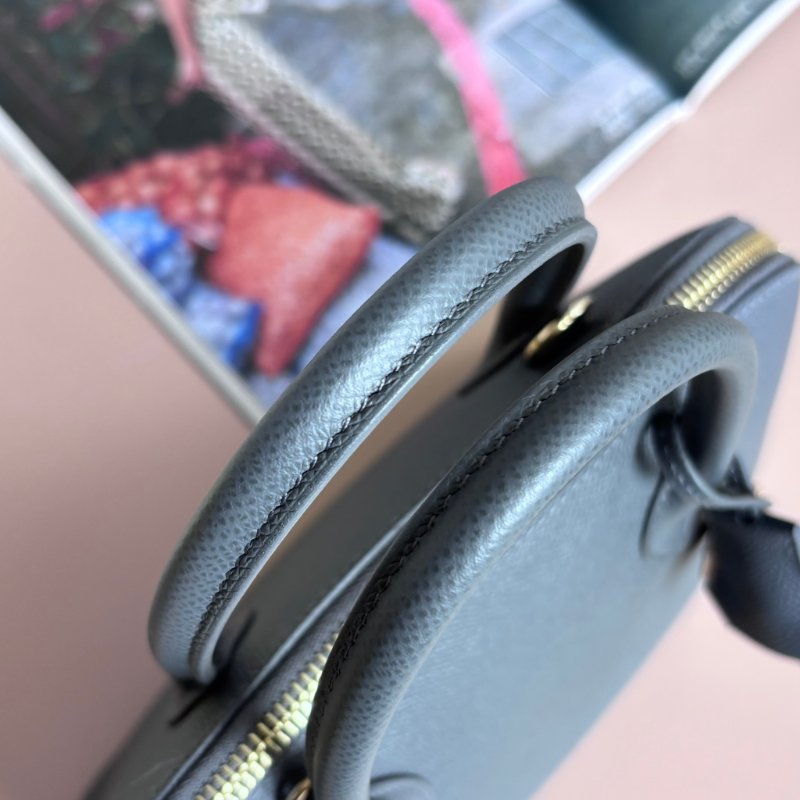 未使用 等待有緣人 ::HERMES:: BOLIDE 25 石板灰金釦 手提包 斜背包 兩用包-13