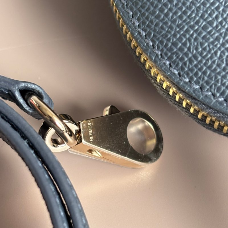 未使用 等待有緣人 ::HERMES:: BOLIDE 25 石板灰金釦 手提包 斜背包 兩用包-21