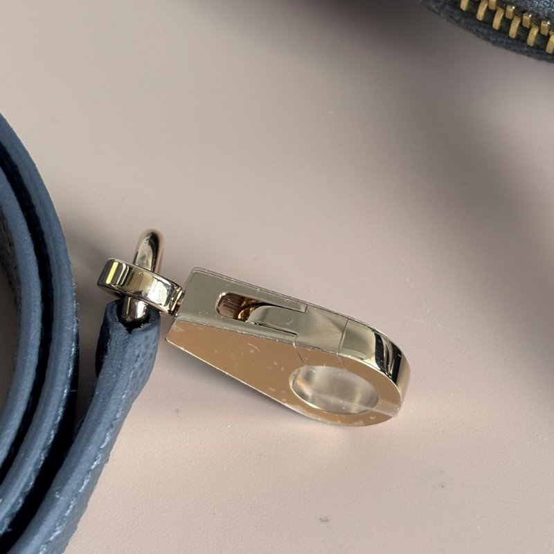 未使用 等待有緣人 ::HERMES:: BOLIDE 25 石板灰金釦 手提包 斜背包 兩用包-23