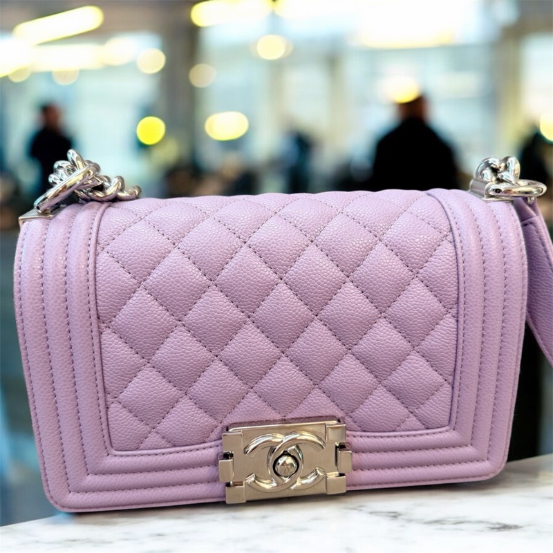 CHANEL紫色小Boy-6