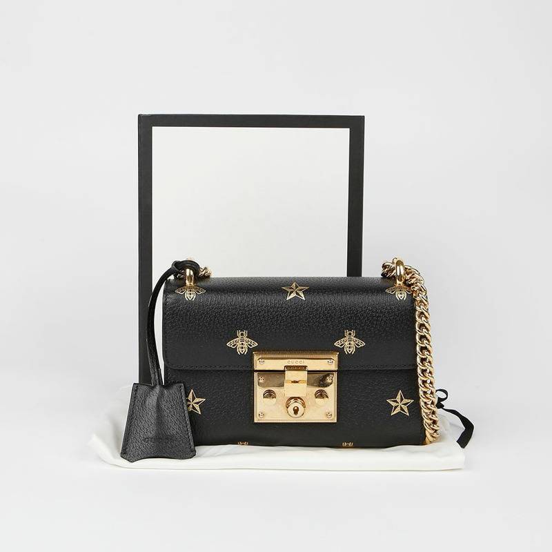 GUCCI 鎖扣迷你肩斜背包 432182-0