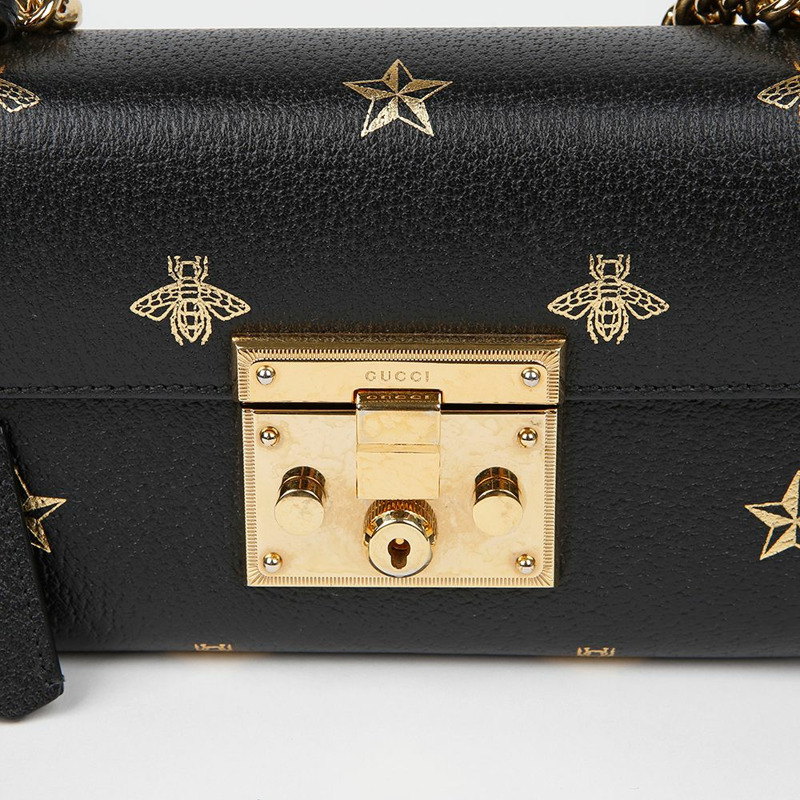 GUCCI 鎖扣迷你肩斜背包 432182-2