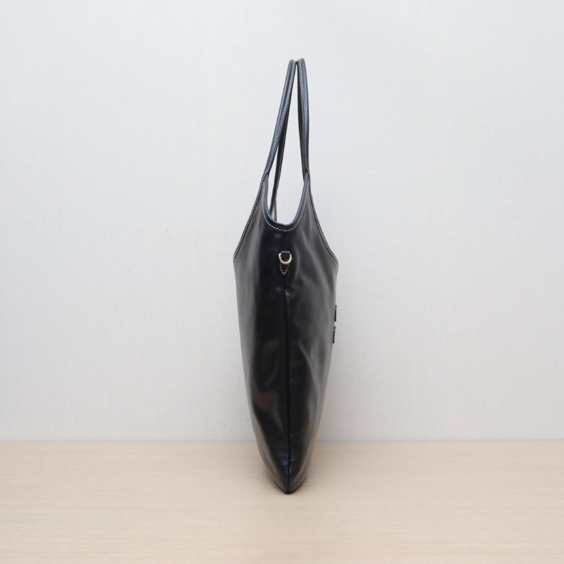 MIU MIU IVYTote托特包35黑色牛皮金扣肩背包-3