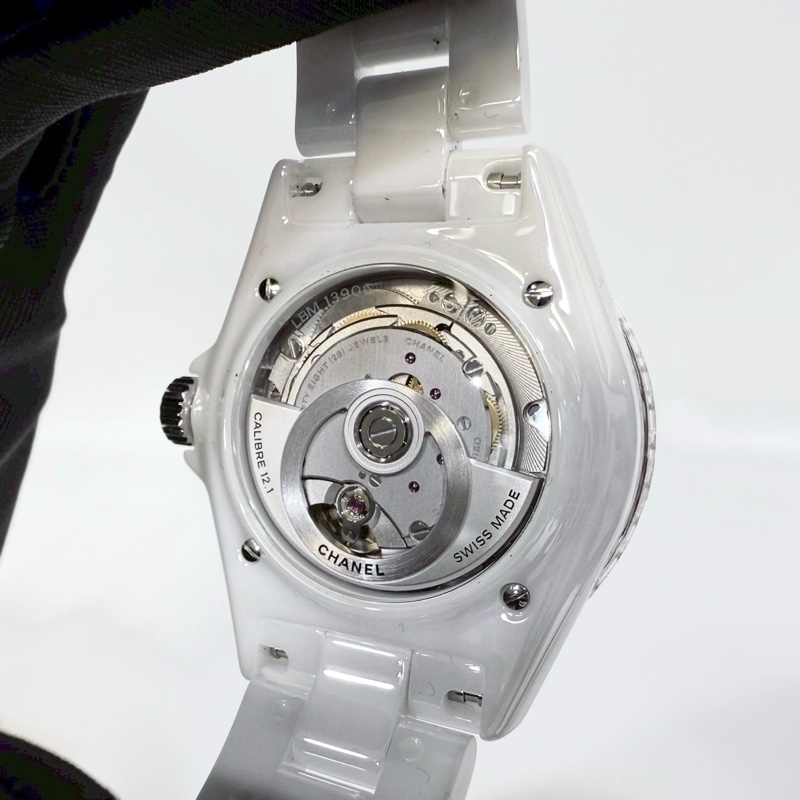 CHANEL白陶瓷12點鑽CALIBER 38MM J12機芯腕錶H5705-7