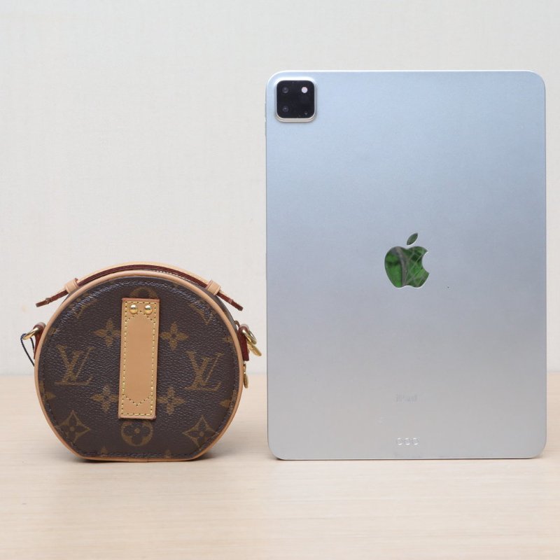 LOUIS VUITTON PETITEBOITECHAPEAU硬圓餅Mini13老花PVC晶片肩背包-4
