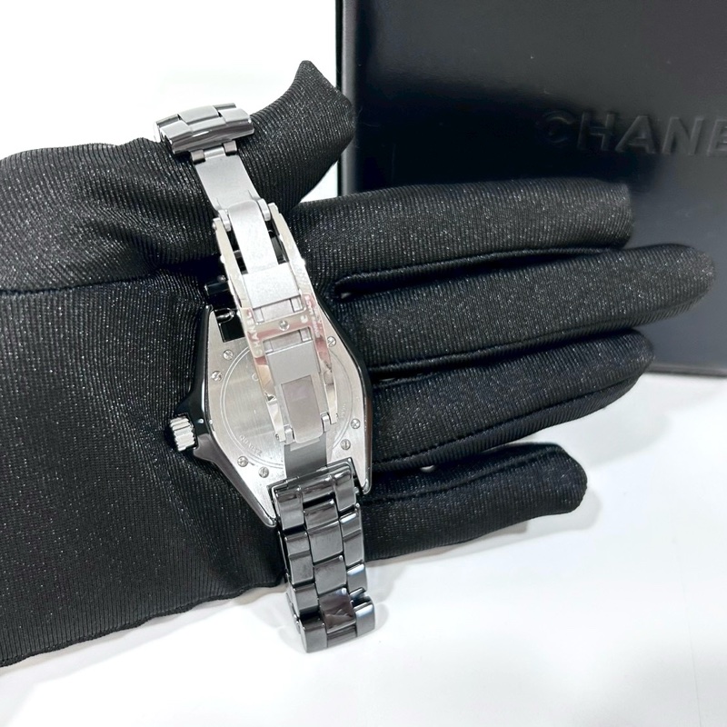 Chanel黑色陶瓷J12腕錶33mm H5695-6
