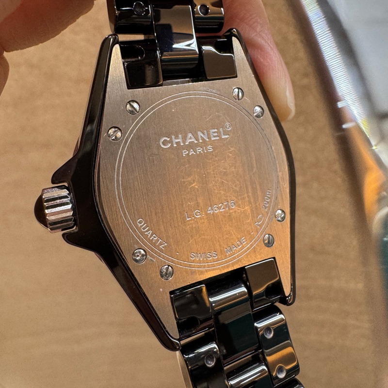 Chanel黑色陶瓷J12腕錶33mm H5695-9