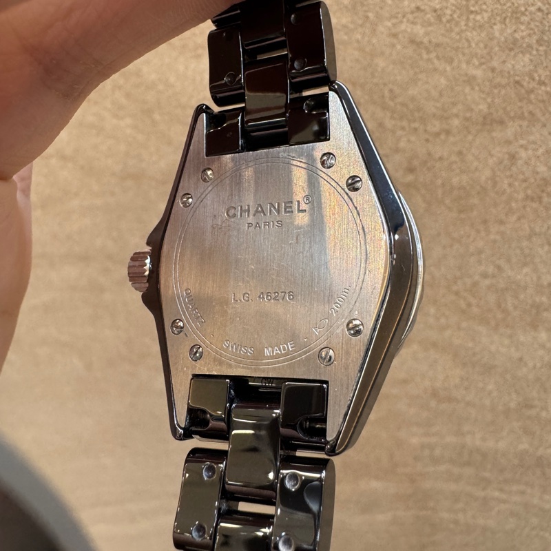 Chanel黑色陶瓷J12腕錶33mm H5695-10