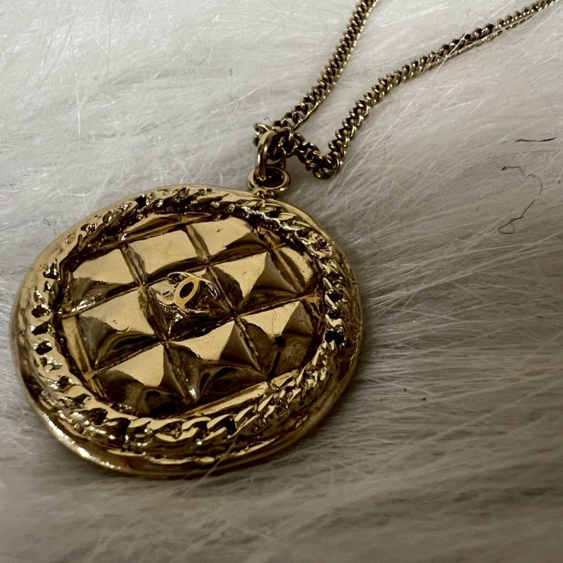 香奈兒 CHANEL 復古金錢幣款項鍊 全新收藏閒置品-0