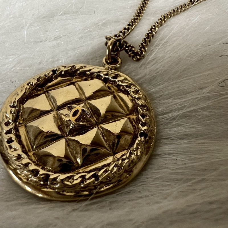 香奈兒 CHANEL 復古金錢幣款項鍊 全新收藏閒置品-1