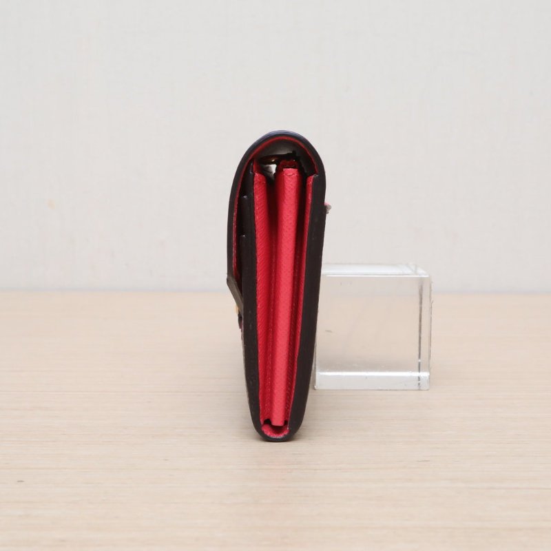 LOUIS VUITTON 拼色牛皮PVC2015小怪獸長款錢包/肩背包-2