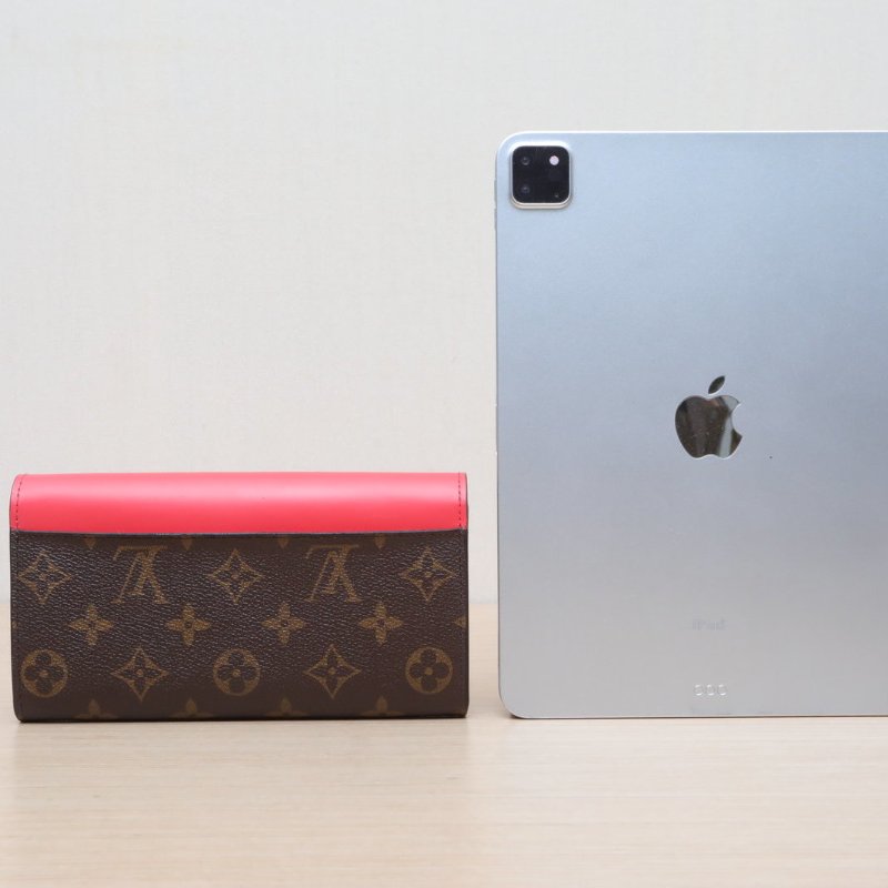 LOUIS VUITTON 拼色牛皮PVC2015小怪獸長款錢包/肩背包-4