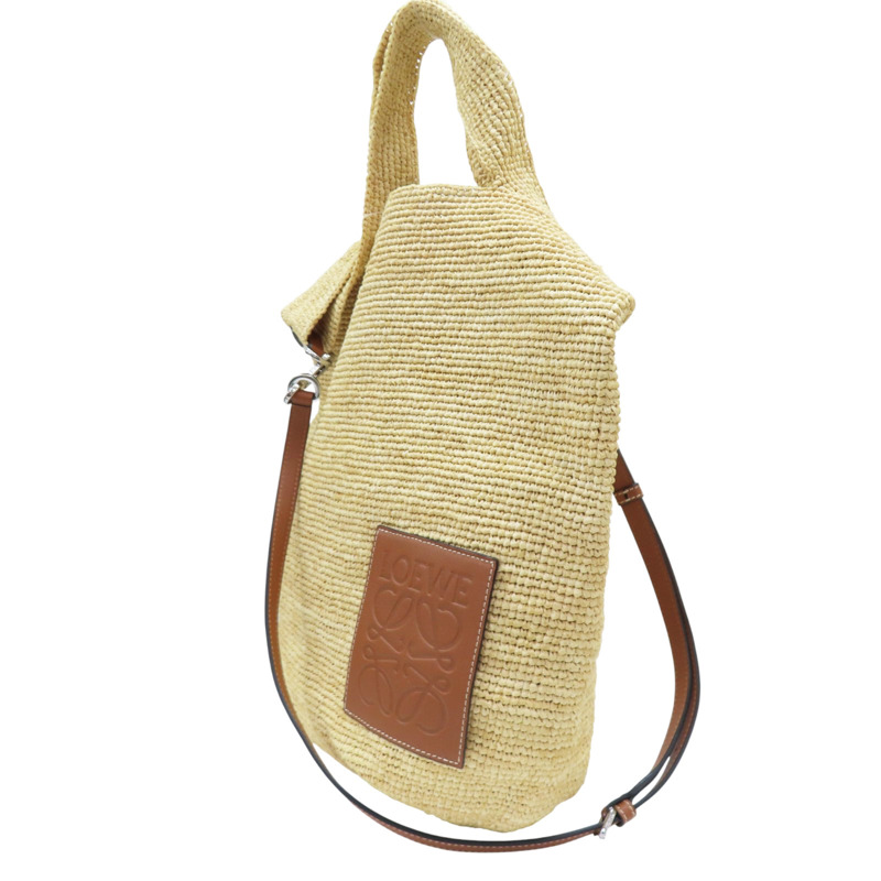米色 藤編 兩用包【LOEWE 羅威】-2