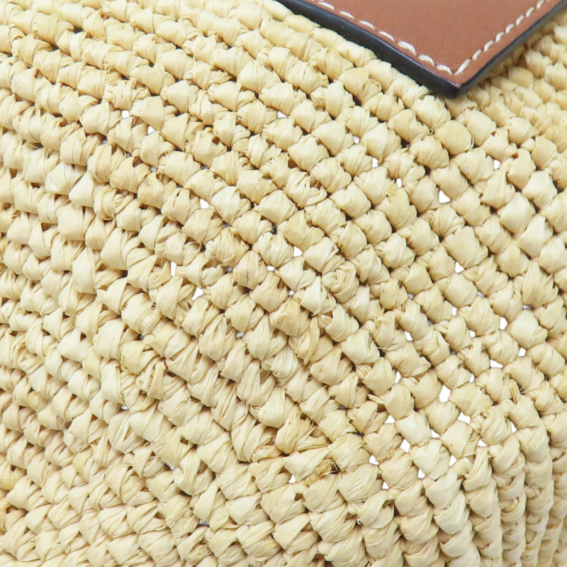 米色 藤編 兩用包【LOEWE 羅威】-9