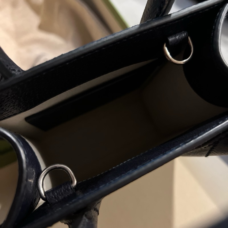 GUCCI 斜背托特包(黑藍色)-0