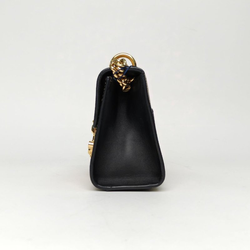 GUCCI Padlock鎖頭包小號20.5蜜蜂印花老花PVC金扣肩背包-2