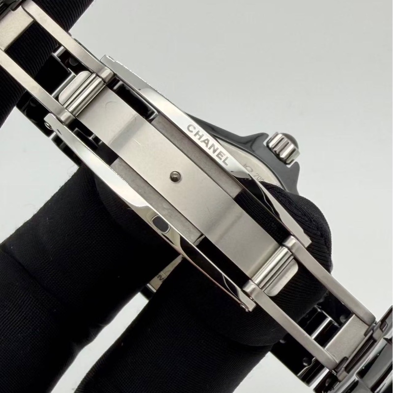 Chanel 香奈兒J12 黑陶瓷腕錶/手錶/33mm/98-99新美品-5