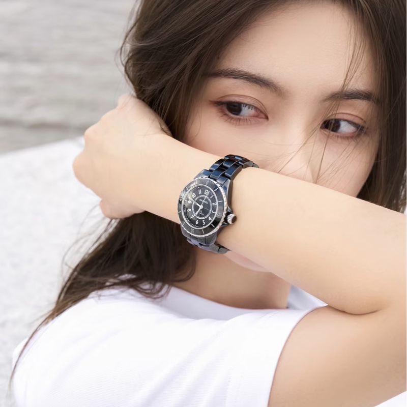 Chanel 香奈兒J12 黑陶瓷腕錶/手錶/33mm/98-99新美品-7