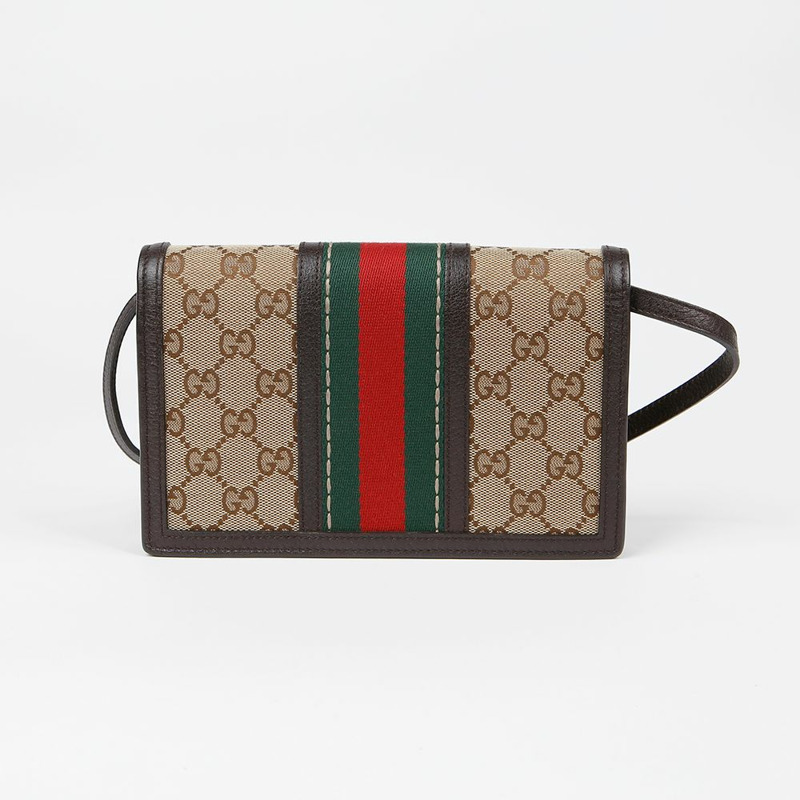 GUCCI 409439 刺繡織帶斜背包-3