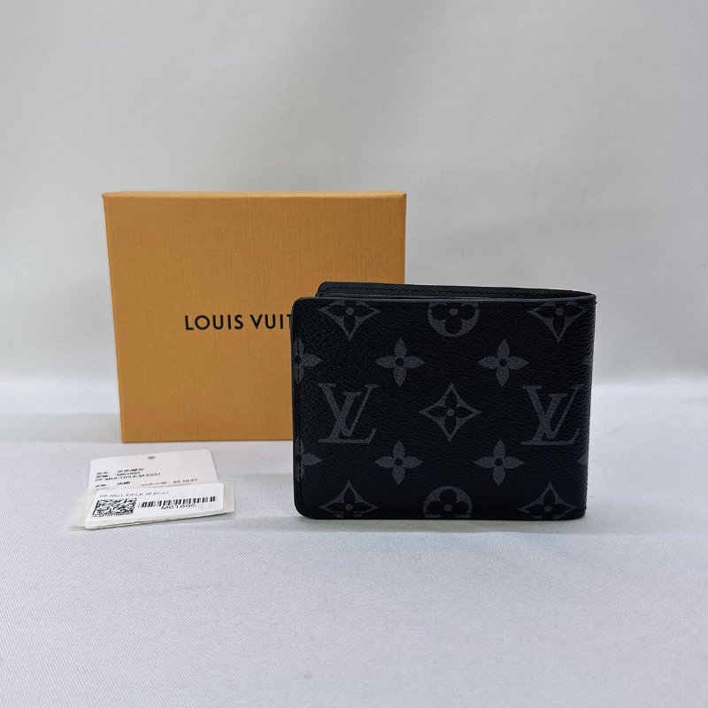 LV MULTIPLE Eclipse黑花短夾-1