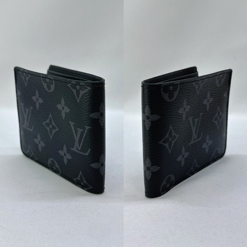 LV MULTIPLE Eclipse黑花短夾-2