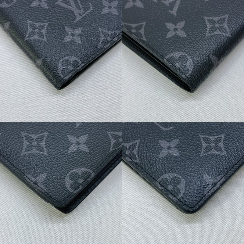 LV MULTIPLE Eclipse黑花短夾-7
