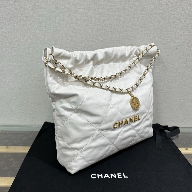 CHANEL 22bag白金子母中號垃圾袋 36*42*8 全新閒置配件盒子塵袋-1