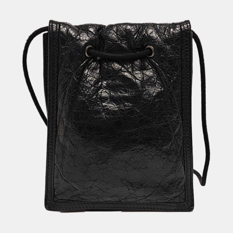 BALENCIAGA Explorer 小號 黑色牛皮單肩包斜挎包-4