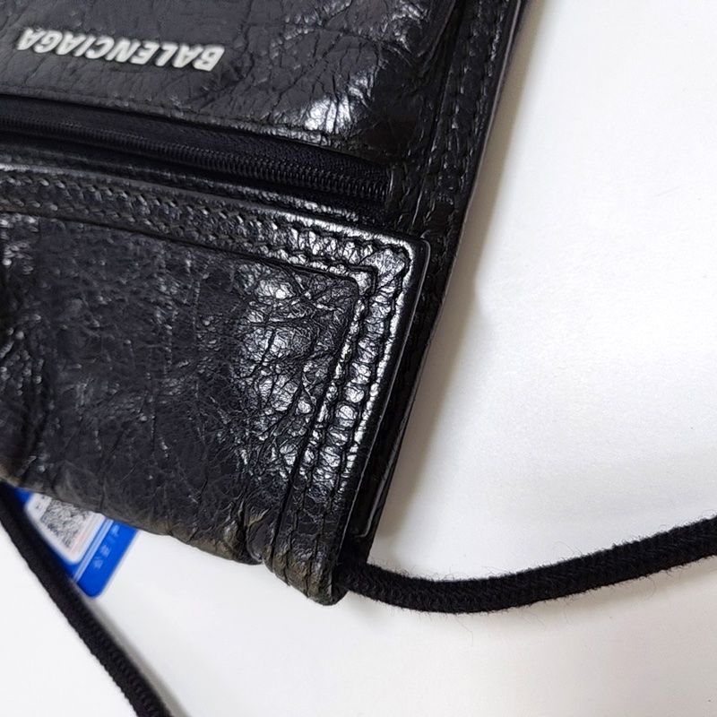 BALENCIAGA Explorer 小號 黑色牛皮單肩包斜挎包-7