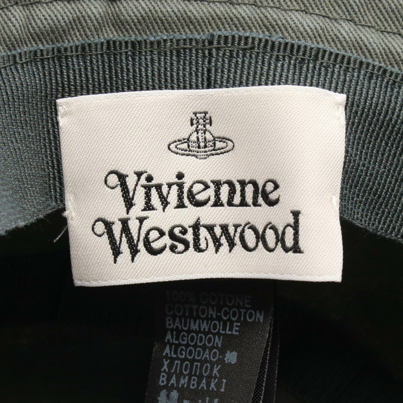 Vivienne Westwood UNI COLOUR 帽子 S81020009W016E015 棉 綠色 二手 男女通用-3