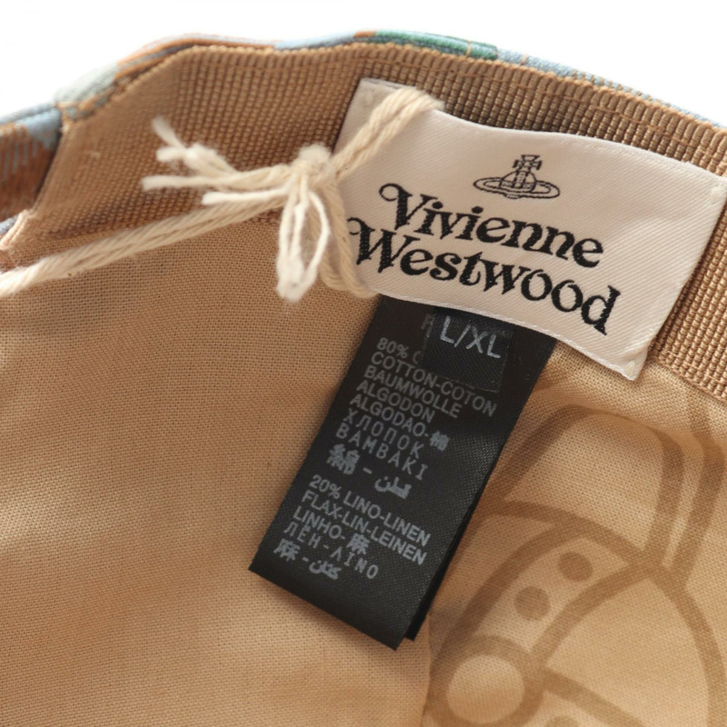 Vivienne Westwood 帆布帽 S81020019W011W001 藍色多色 二手 男女通用-3
