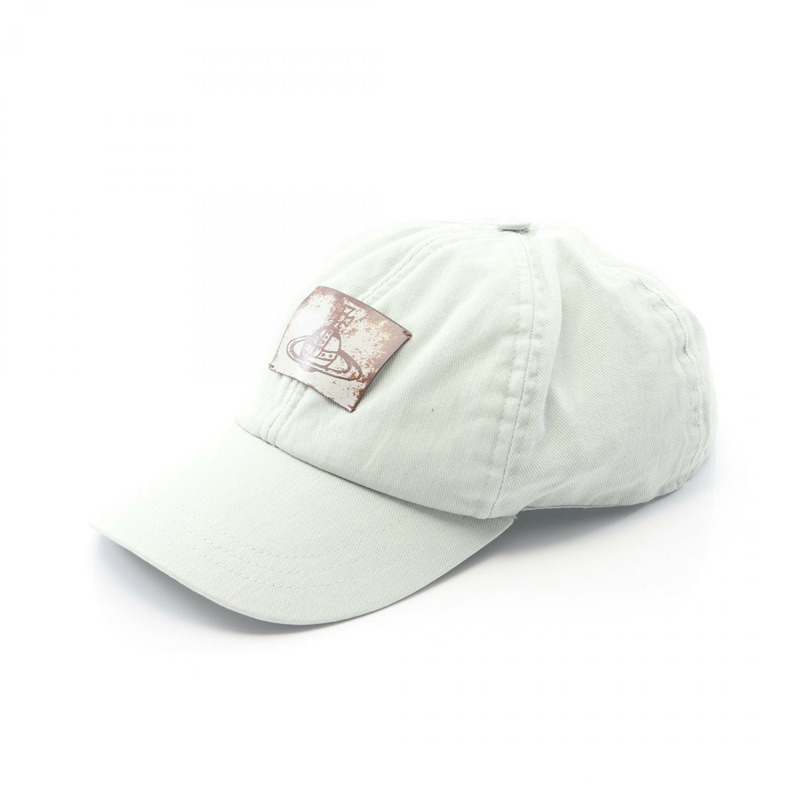 Vivienne Westwood 帆布帽 S81020019W016E011 藍色 二手 男女通用-0