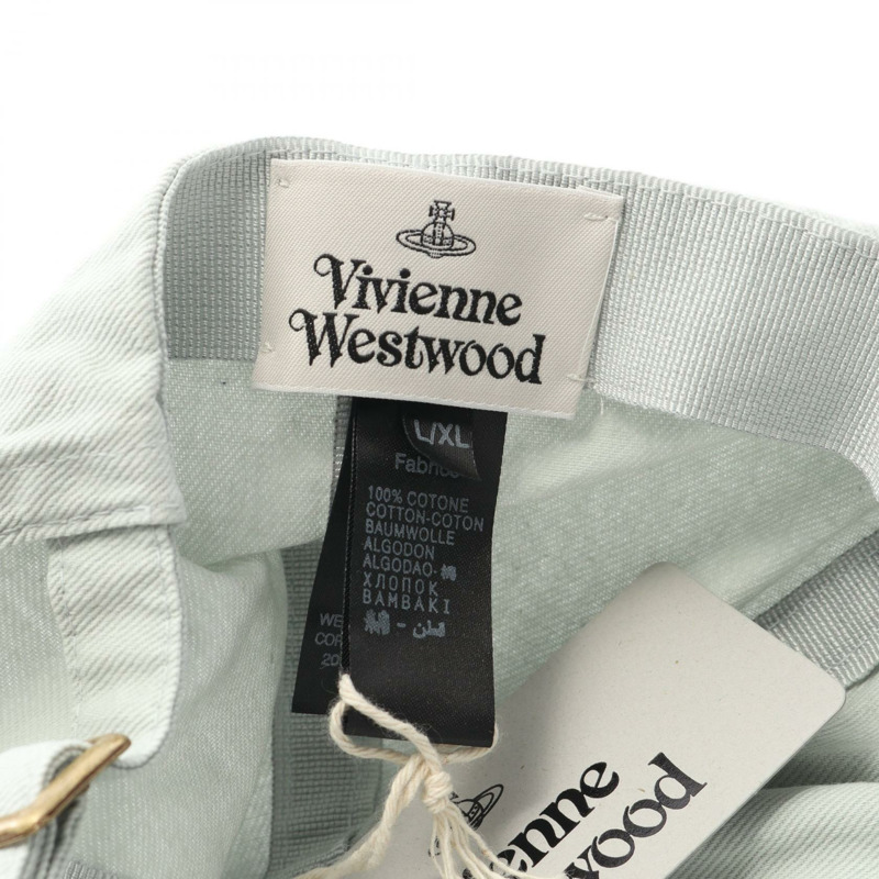 Vivienne Westwood 帆布帽 S81020019W016E011 藍色 二手 男女通用-3
