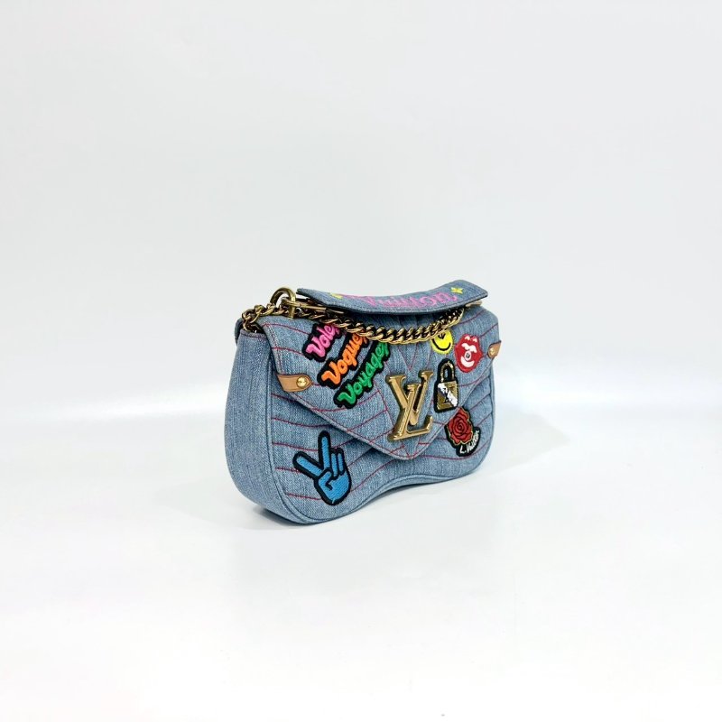 LV丹寧街頭圖章New Wave Chain MM M52566-3