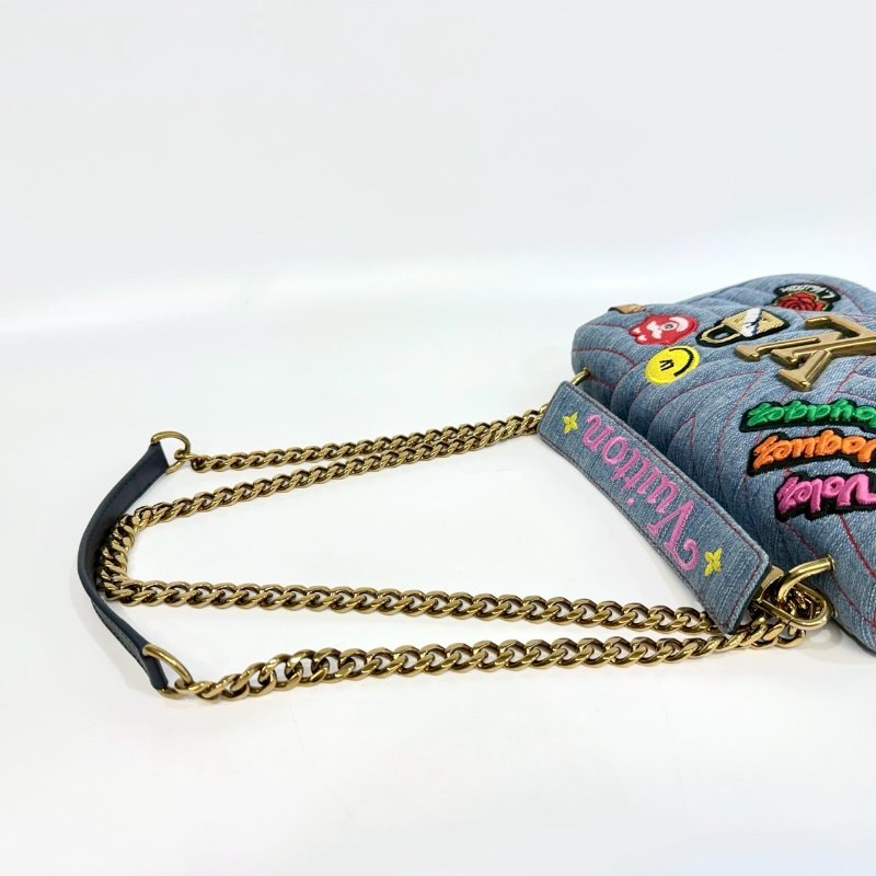 LV丹寧街頭圖章New Wave Chain MM M52566-10