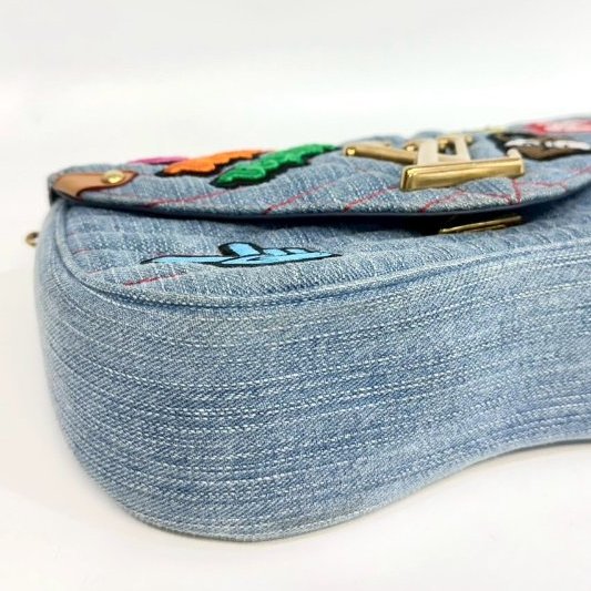 LV丹寧街頭圖章New Wave Chain MM M52566-14