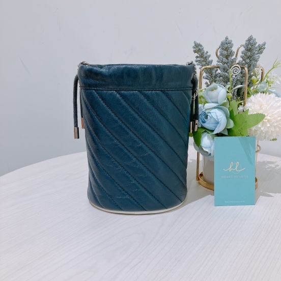TK1801  Gucci 古馳藍色水桶包MARMONT BUCKET SHOULDER BAG BLUE X PHW-1