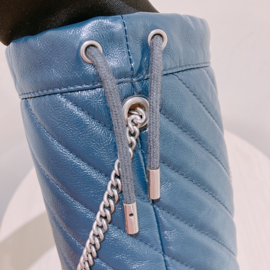 TK1801  Gucci 古馳藍色水桶包MARMONT BUCKET SHOULDER BAG BLUE X PHW-33