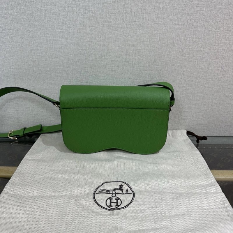 HERMES 絲蘭綠Della Cavalleria Elan 22*13*7 99新配件盒子塵袋-5