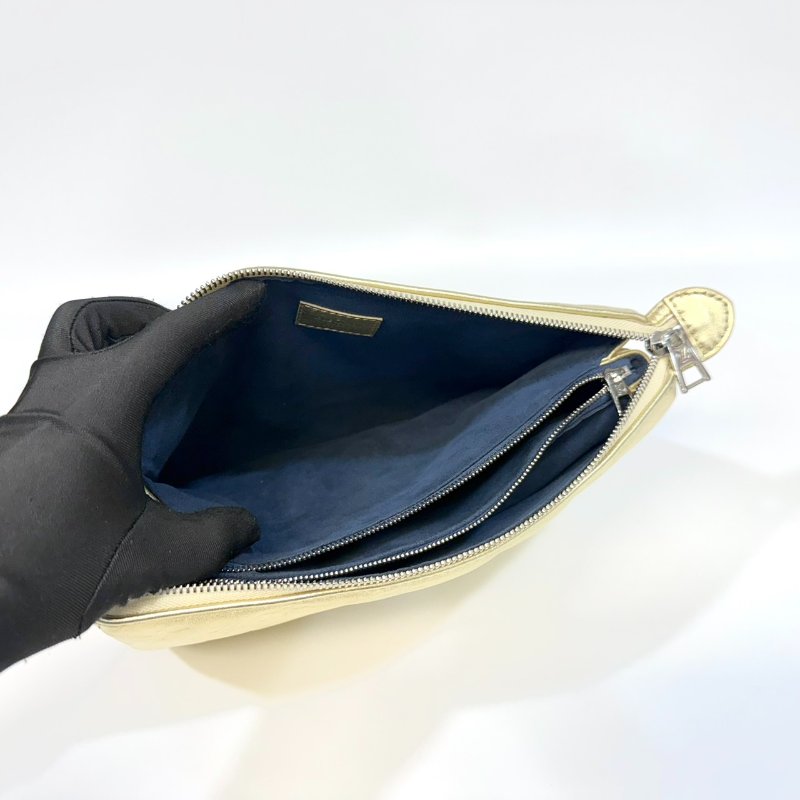 LV 香檳金羊皮粗金鏈Coussin PM兩用包M59278-12