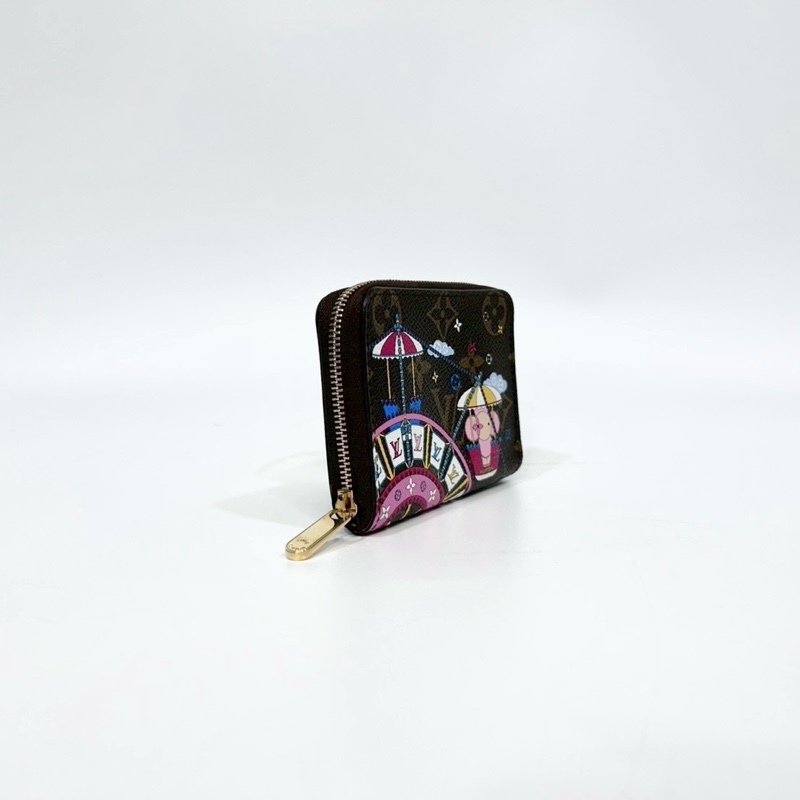 LV原花Vivienne吉祥物摩天輪拉鍊零錢包M69745-1