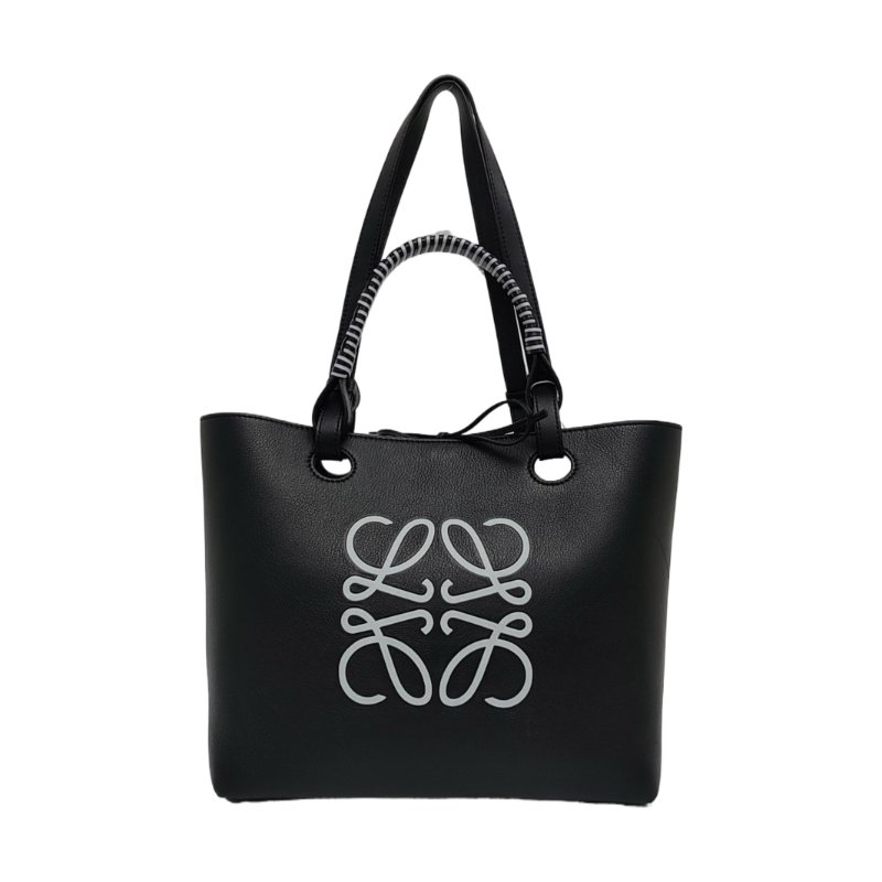 LOEWE 托特包 黑色牛皮單肩包手提包-0