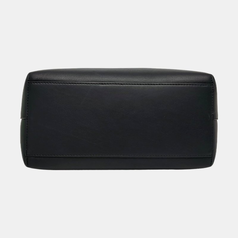 LOEWE 托特包 黑色牛皮單肩包手提包-5