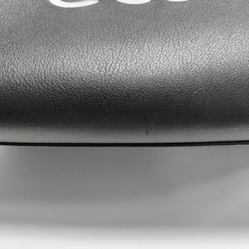 LOEWE 托特包 黑色牛皮單肩包手提包-7