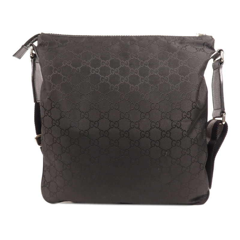 GUCCI 尼龍Shoulder Bag銀扣肩背袋-1