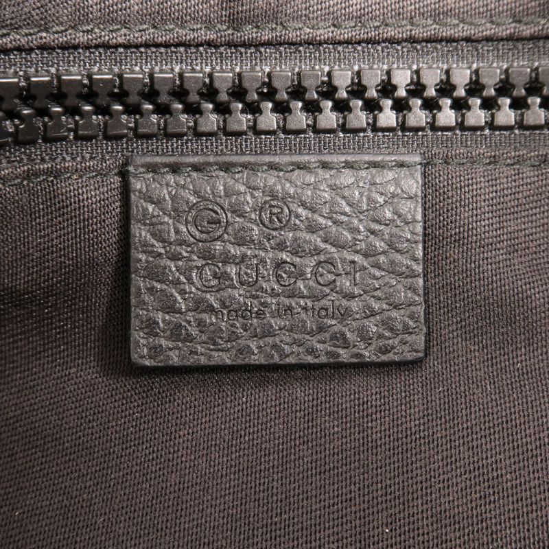 GUCCI 尼龍Shoulder Bag銀扣肩背袋-5